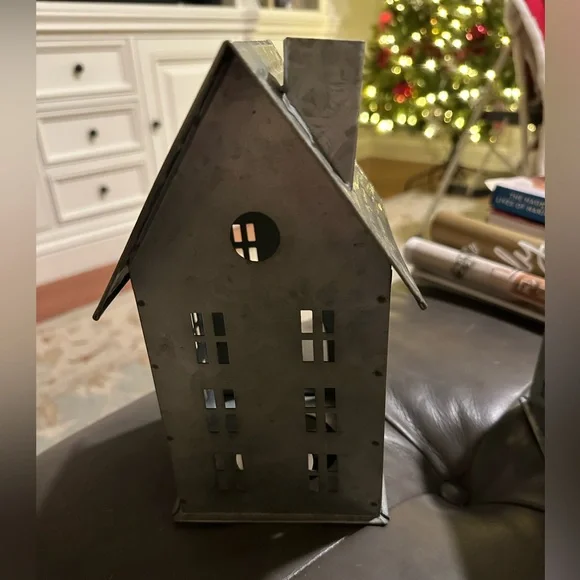 Pottery Barn Galvanized House Candle Holder - Picture 6 of 6